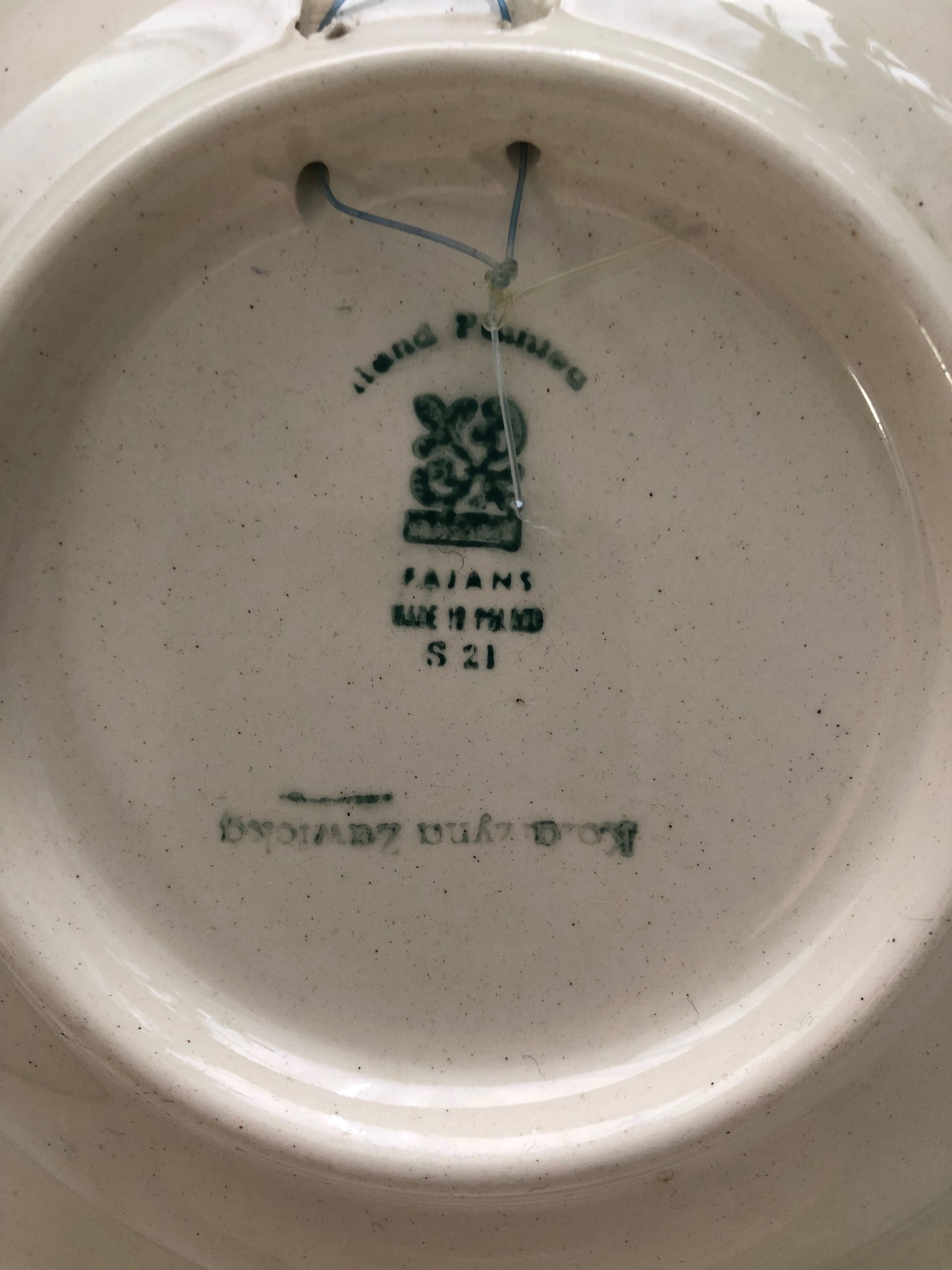 Włocławek talerze porcelana komplet PRL vintage