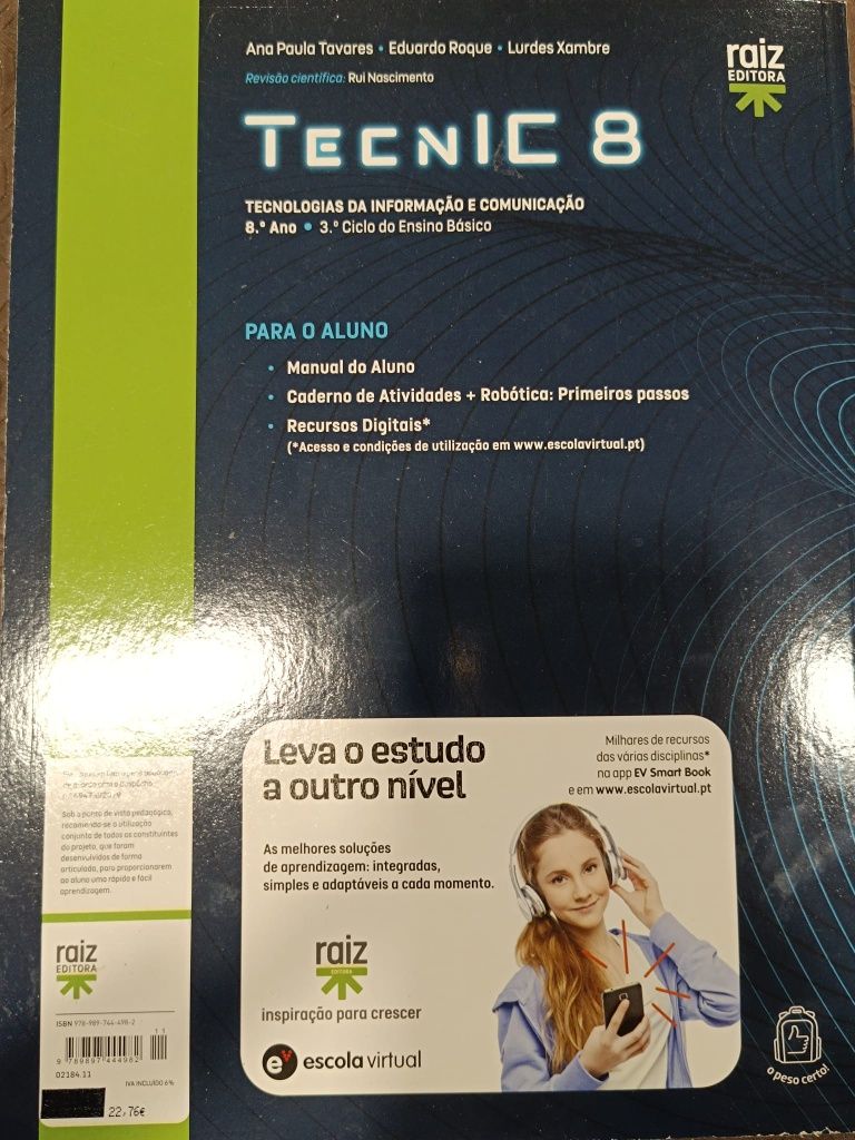 Técnic 8. Ano livro escolar TIC