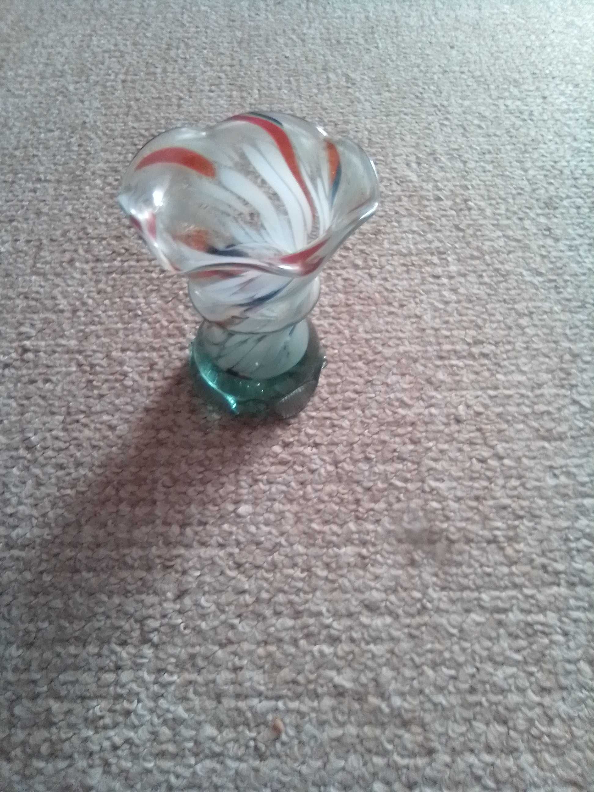 wazonik szklany długość 12 cm