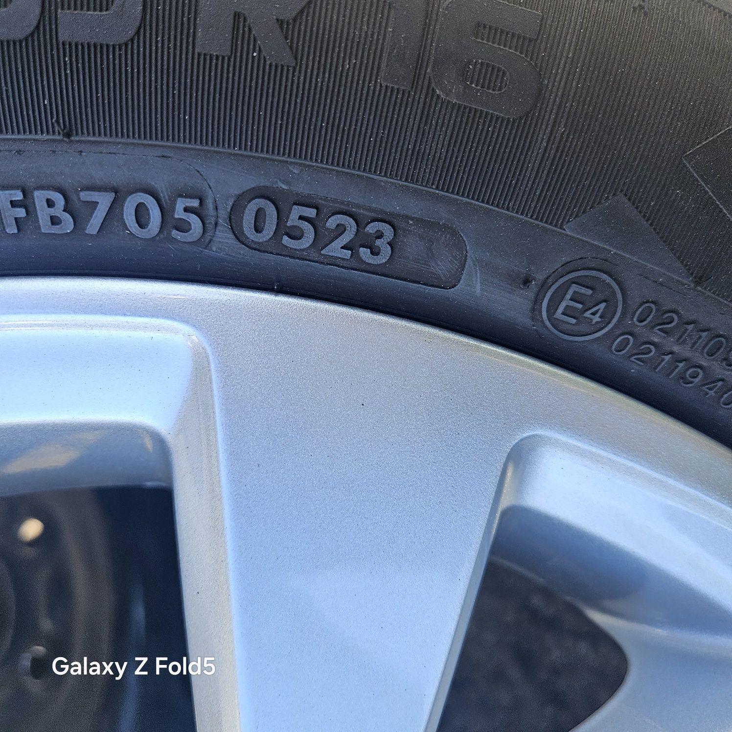 Koła całoroczne 205/55/16 Renault Megane IV 5x114,3 TPMS 7,5mm-7,2mm