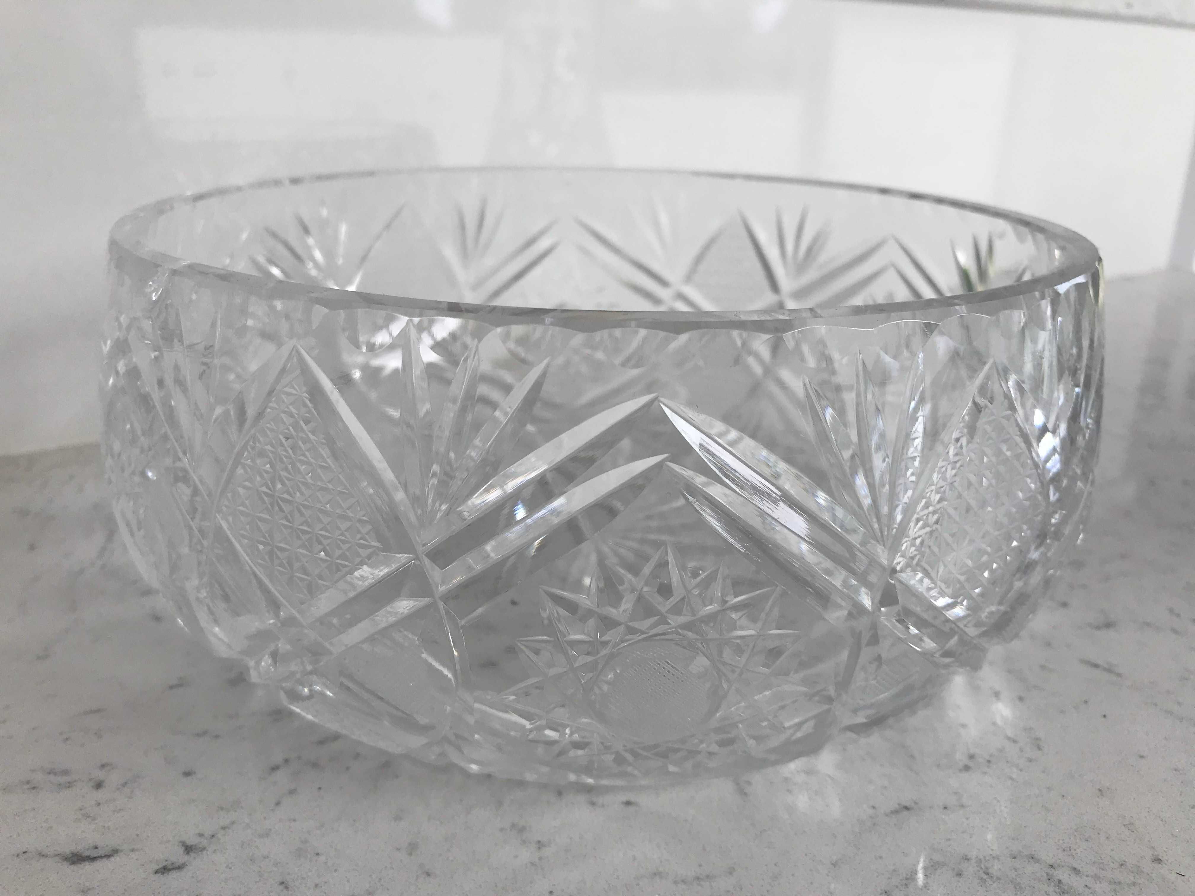 Kryształ naczynie wazon szklany kryształowy 22x9cm