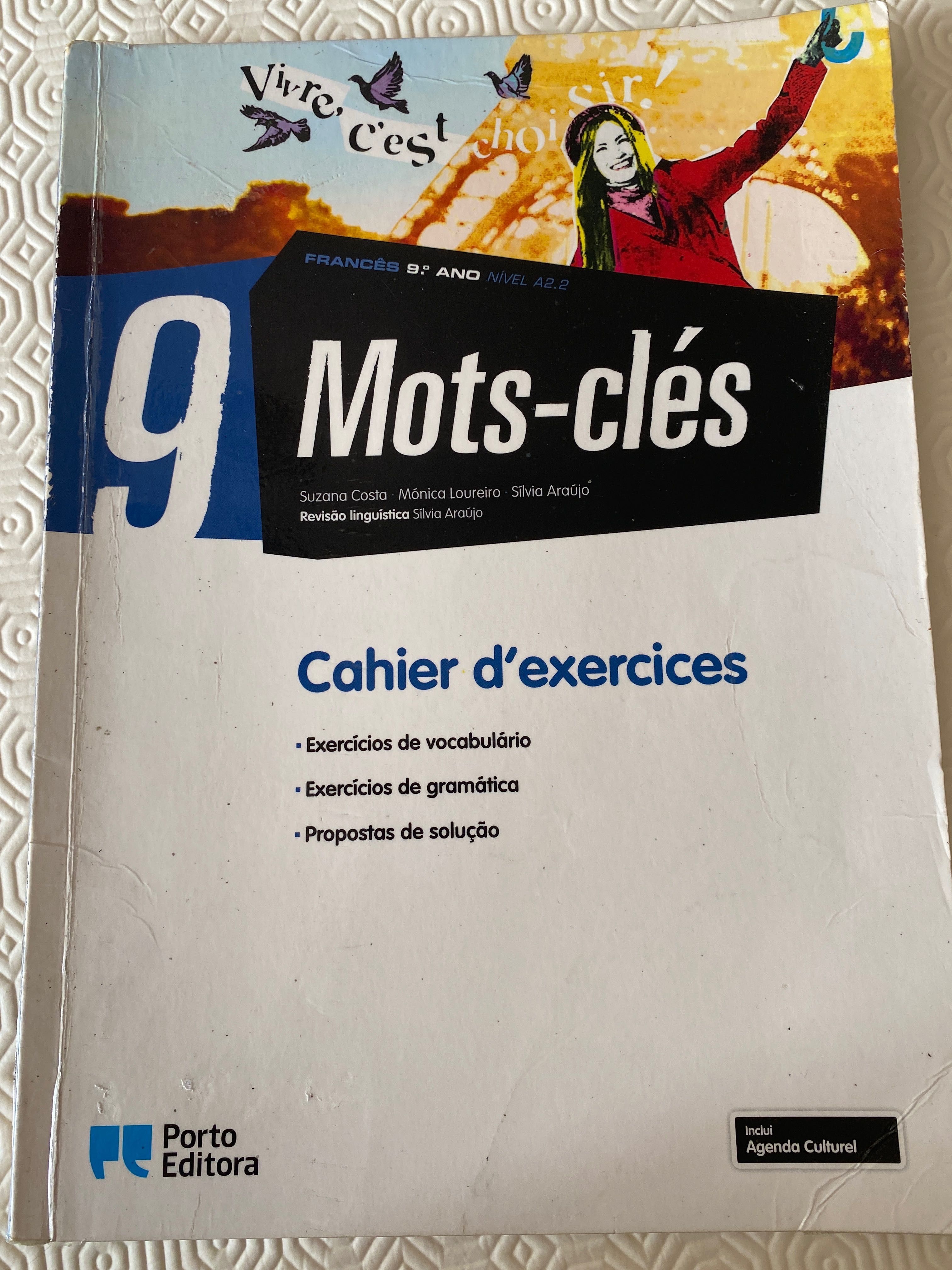 Caderno de exercícios Francês 9° Mots-clés