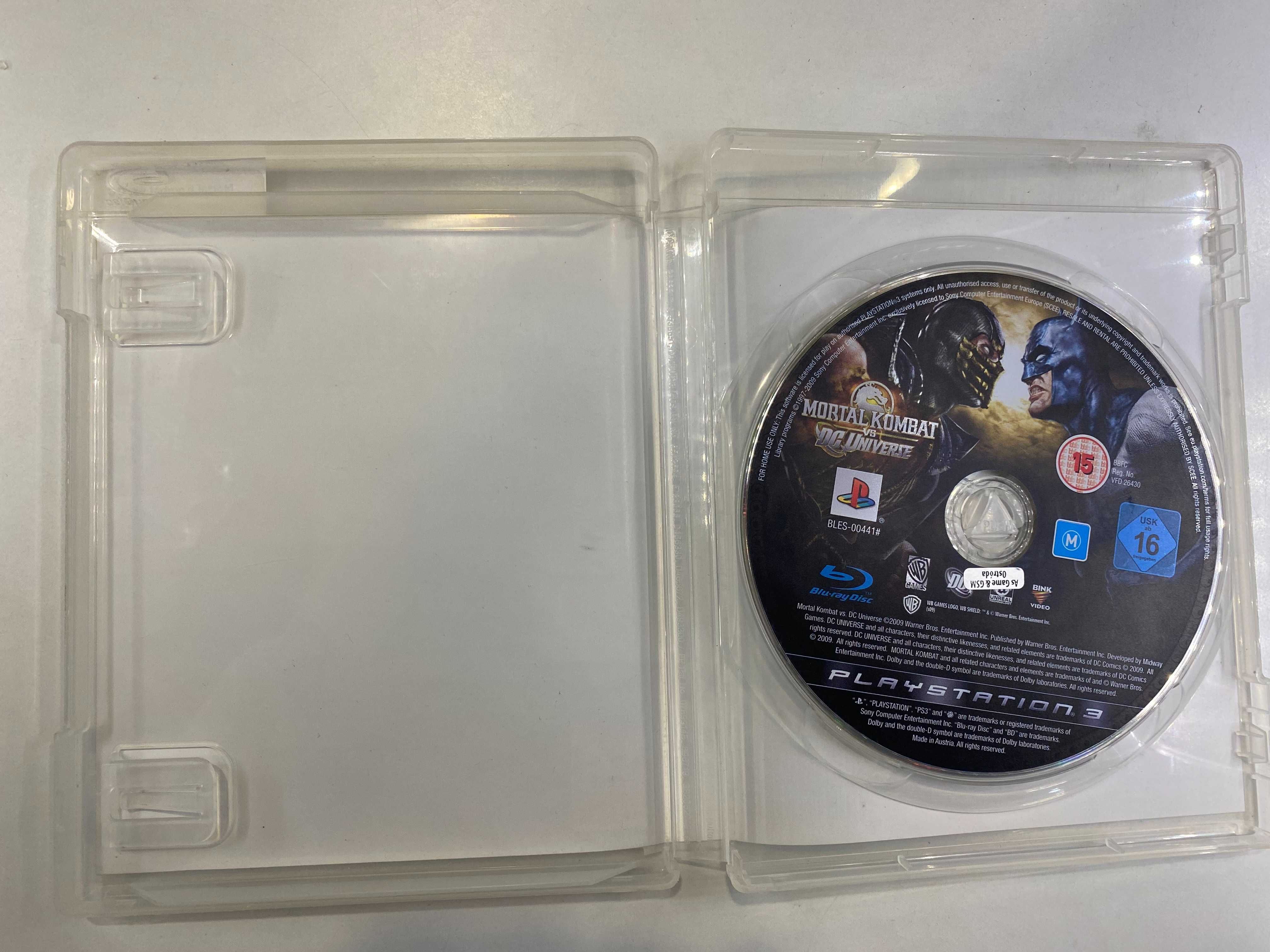 Mortal Kombat vs DC Universe Ps3 Sklep Iława