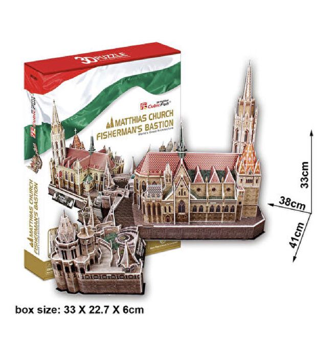 Puzzle / Quebra-cabeças 3D | Matthias Church, Fisherman's Bastion NOVO