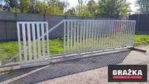 Brama przesuwna 4m pionowy profil 80x20mm PRODUCENT