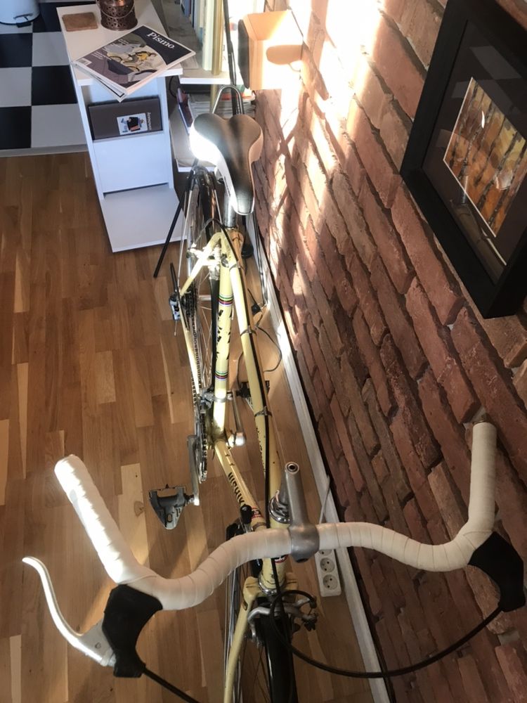 NISHIKI rower Bianchi carbon steel ODNOWIONY kolarzówka miejsk Mavic