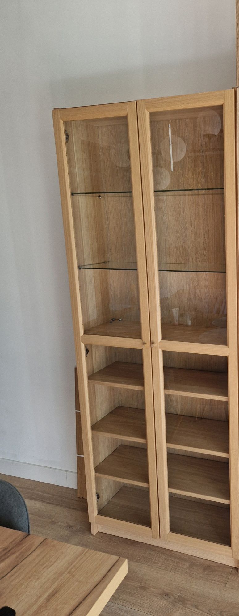 Drzwi szklane ikea billy/ oxberg dąb