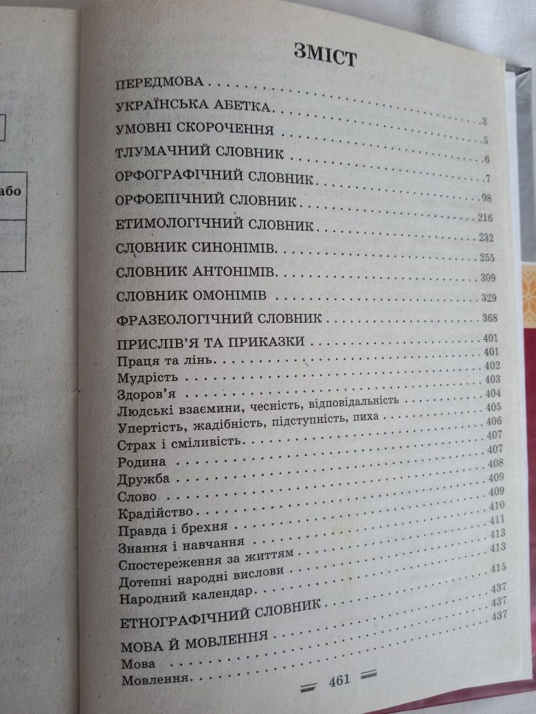 Книга словник- довідник з української мови