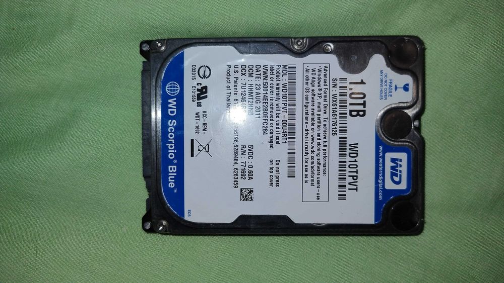 1 Тb HDD 2.5" Sata