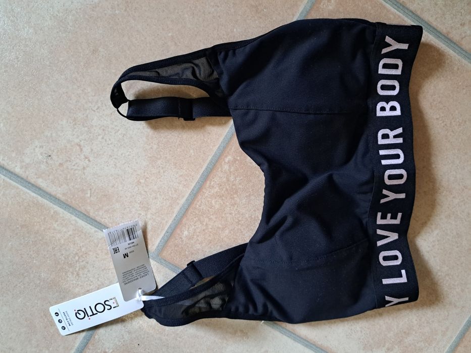 Nowy, Komplet sportowy ESTOIQ, TOP/BIUSTONOSZ + Leginsy M