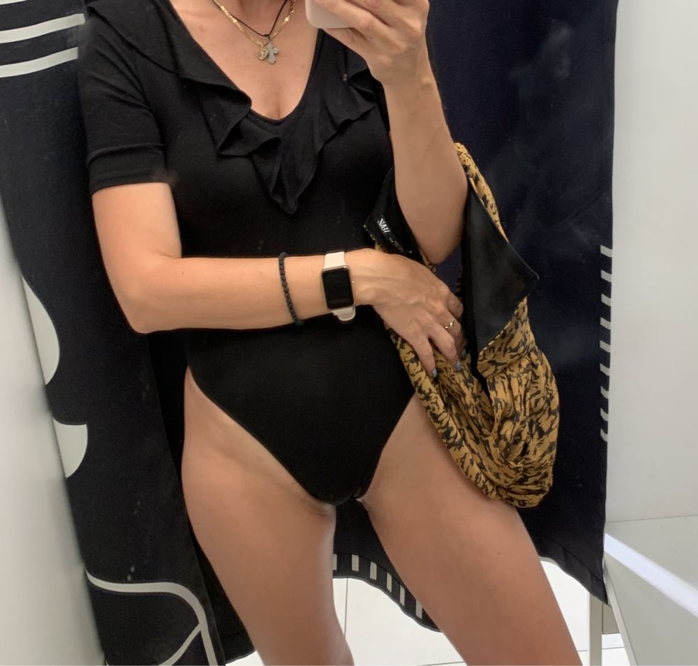 Черное боди вискоза by H₴M XS/S 300 гр