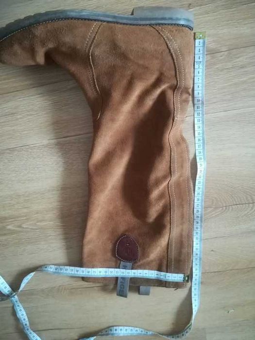 Rude skórzane długie kozaki Tommy Hilfiger