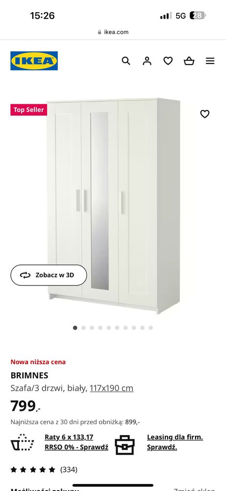 Szafa ikea uzywana