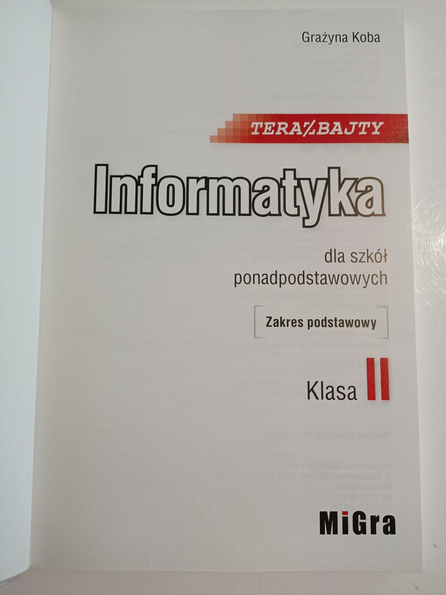 Informatyka II terabajty Grażyna Koba