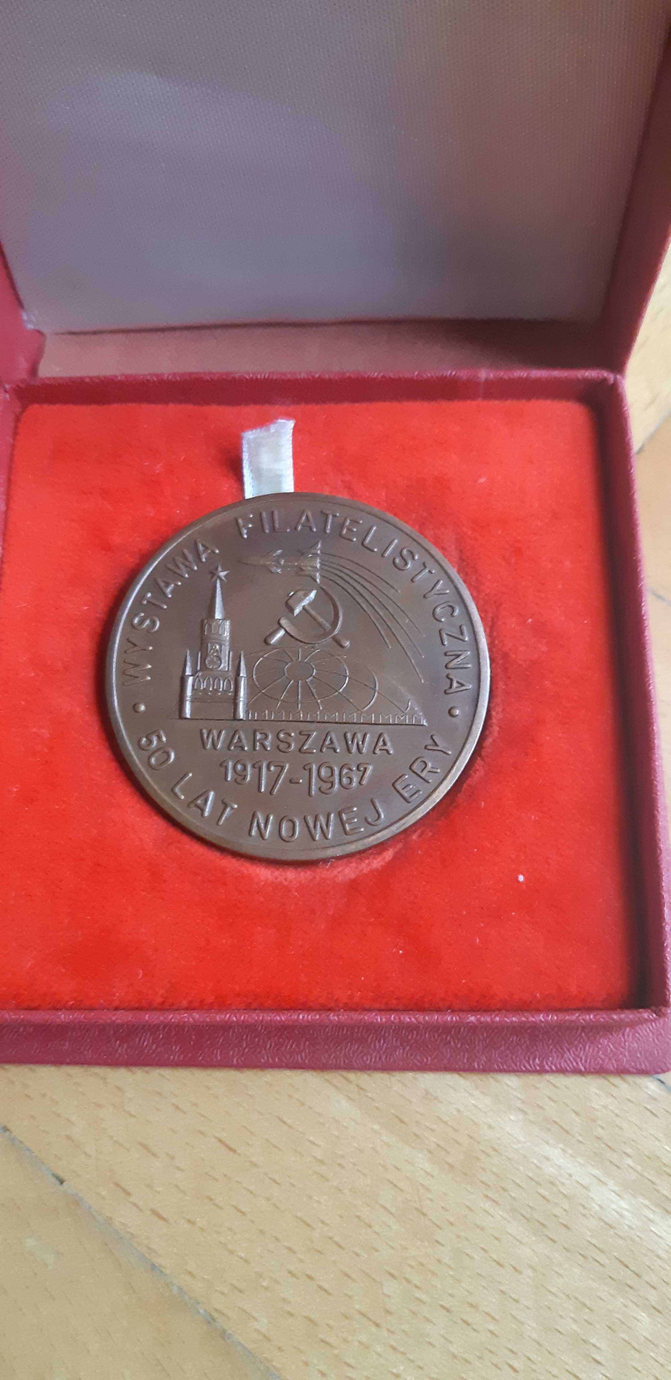 medal 50 lat nowej ery wystawa filatelistyczna Warszawa 1967