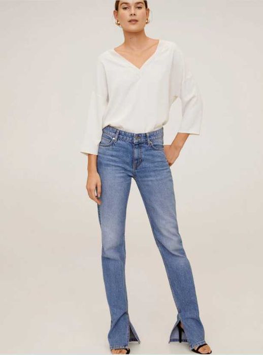 Mango koszula oversize ecru S 36 stan idealny