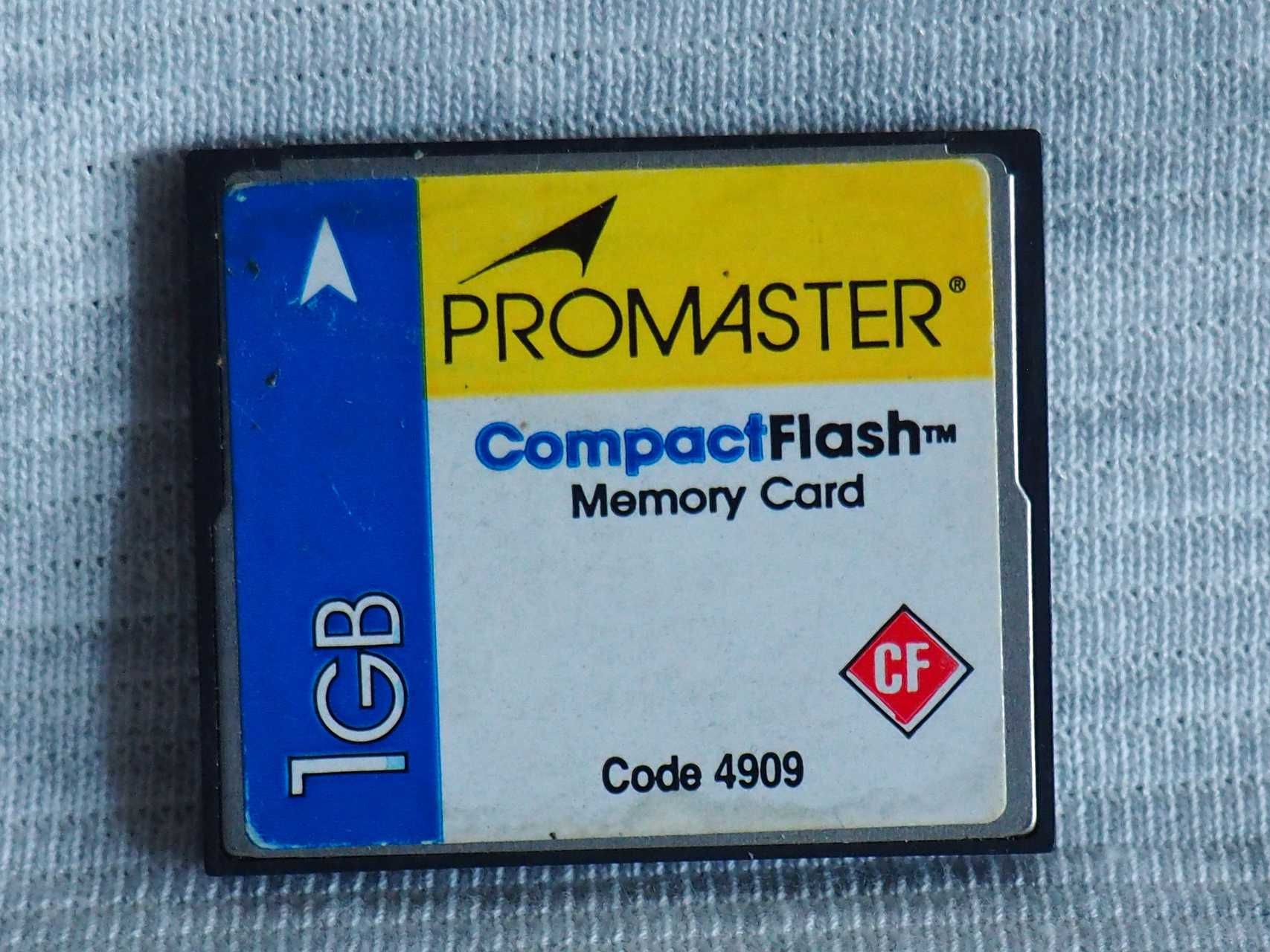 Karta pamięci Compact flash CF memory card Promaster 1Gb.
