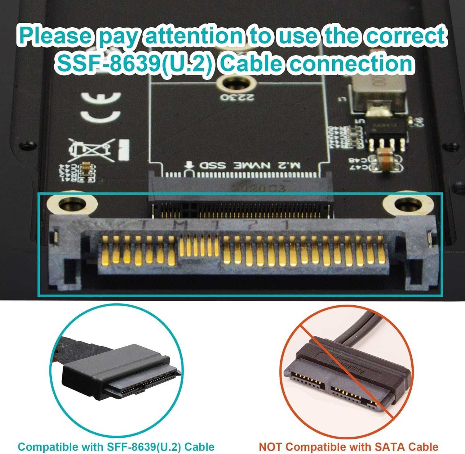 ADWITS Obudowa dysku twardegp U.2 na NVMe SSD, spp668