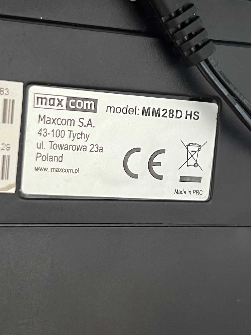 Maxcom MM28D HS - telefon stacjonarny GSM na SIM