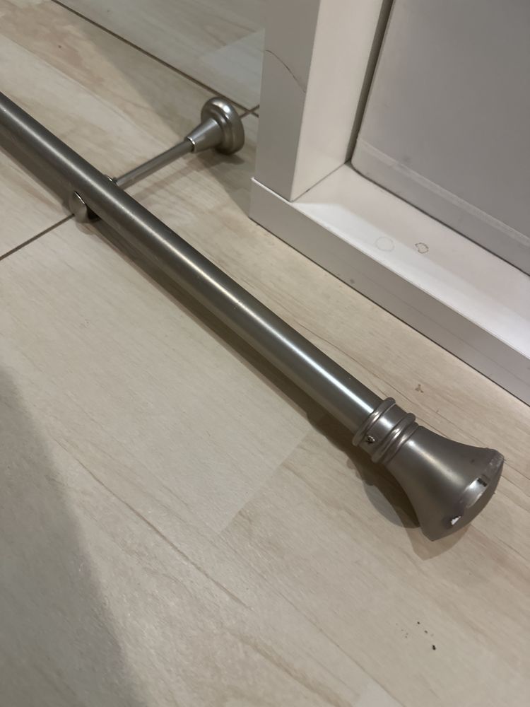 Karnisz 250cm stalowy satyna