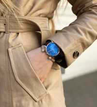 Zegarek Jacques Lemans granatowy z perłową tarczą skórzany pasek