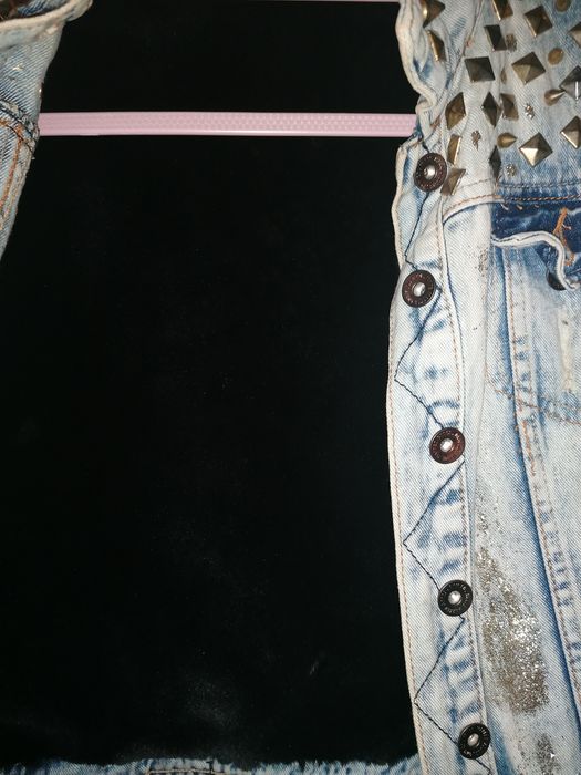 Denim Vest Feito por Monigga Street