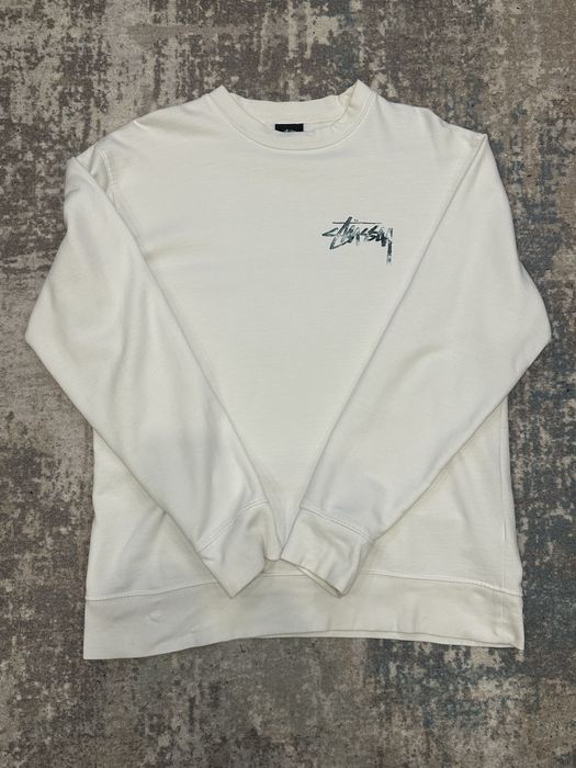 Кофта stussy в білому кольорі