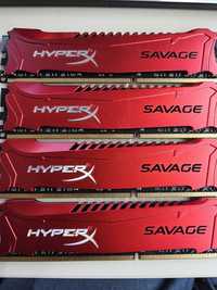 Память Kingston DDR3-2400 (Kit 4x8Gb) HyperX Savage (HX324C11SRK4/32)