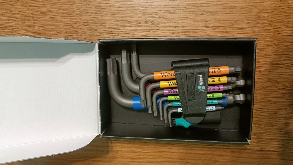WERA 950/9 Hex-Plus Multicolour 2 zestaw kluczy trzpieniowych z kulką