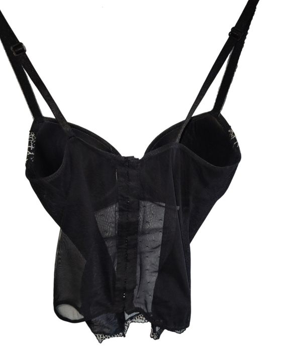 Markowy elegancki gorset Gatta r S 36 czarny elegancki top