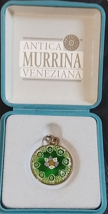 Medalha vidro Murrina Veneziana