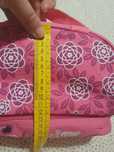 Lancheira térmica Nova. Com dois separadores. Rosa com brilhantes.