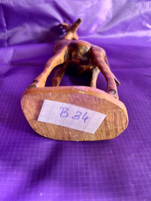 SZTUKA Afryki Rzeźba Afrykańska żyrafa