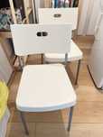2 krzesla IKEA, biale,