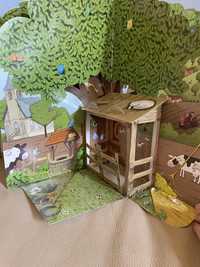 Unikat Książka zabawka Na wsi rozkladanki 3D czytaj i baw się