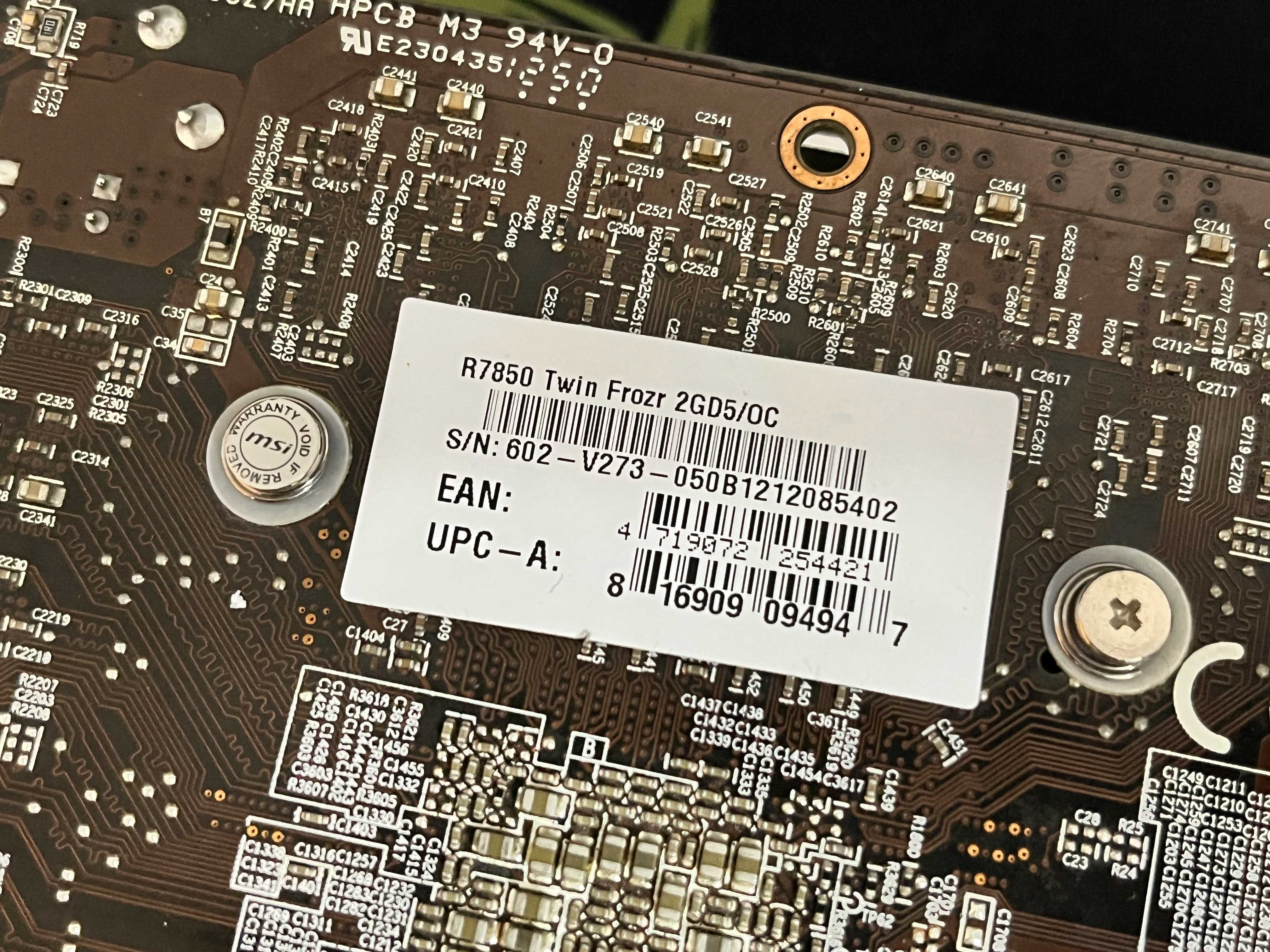Відеокарта MSI R7850 TwinFrozrOC 2Gb GDDR5, 256bit (під відновлення)
