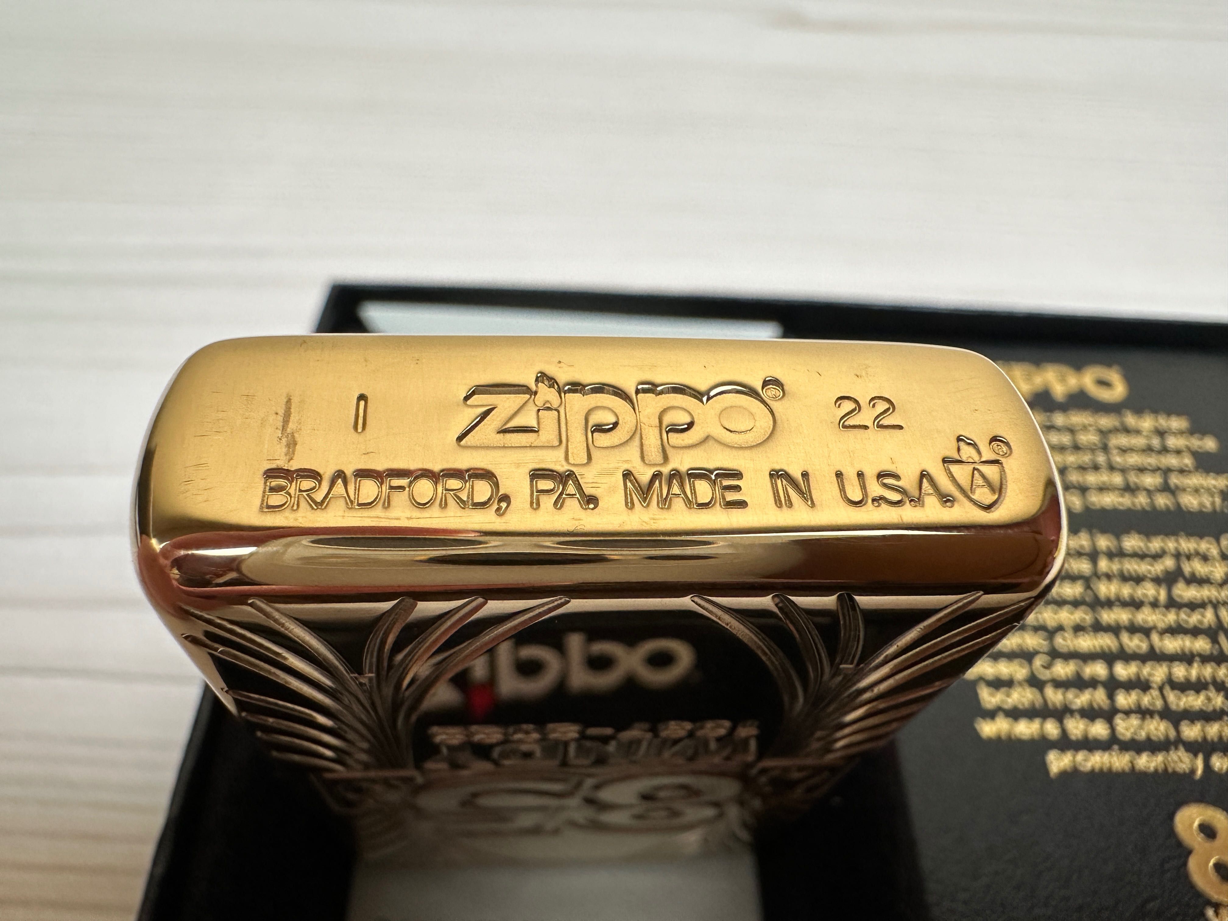 Зажигалка Zippo 48413 Windy 85th Anniversary Collectible HPolish Brass