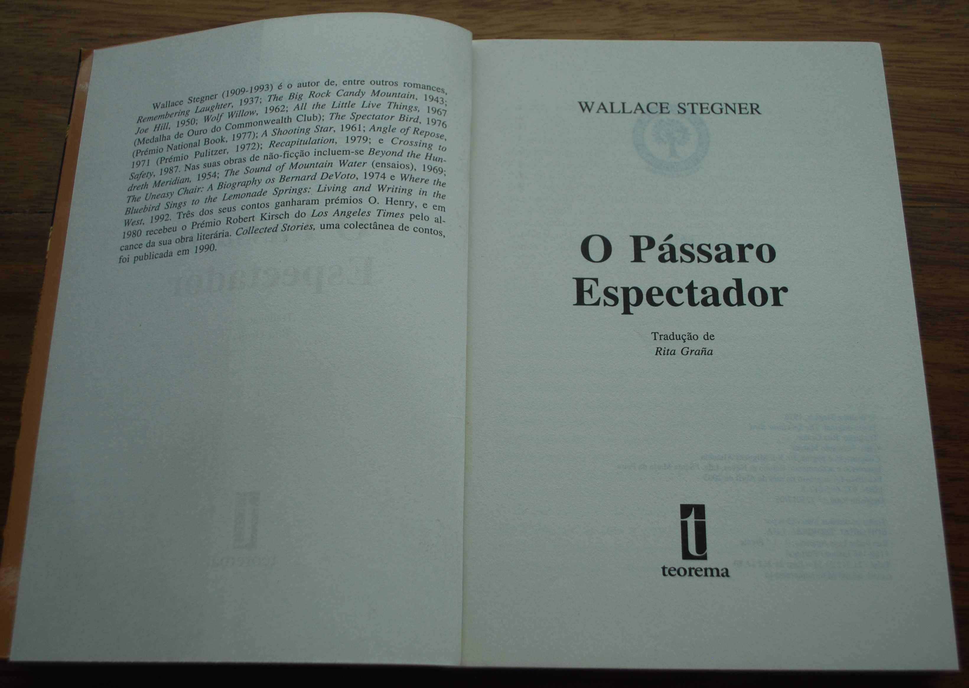 O Pássaro Espectador de Wallace Stegner