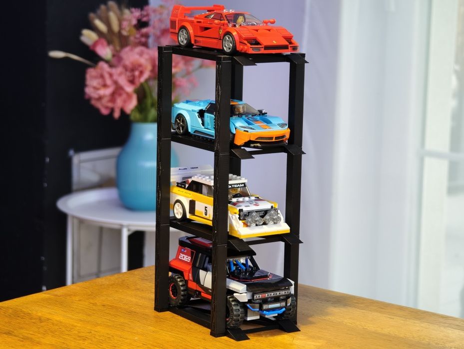 Garaż na 4 samochody LEGO Speed Champions