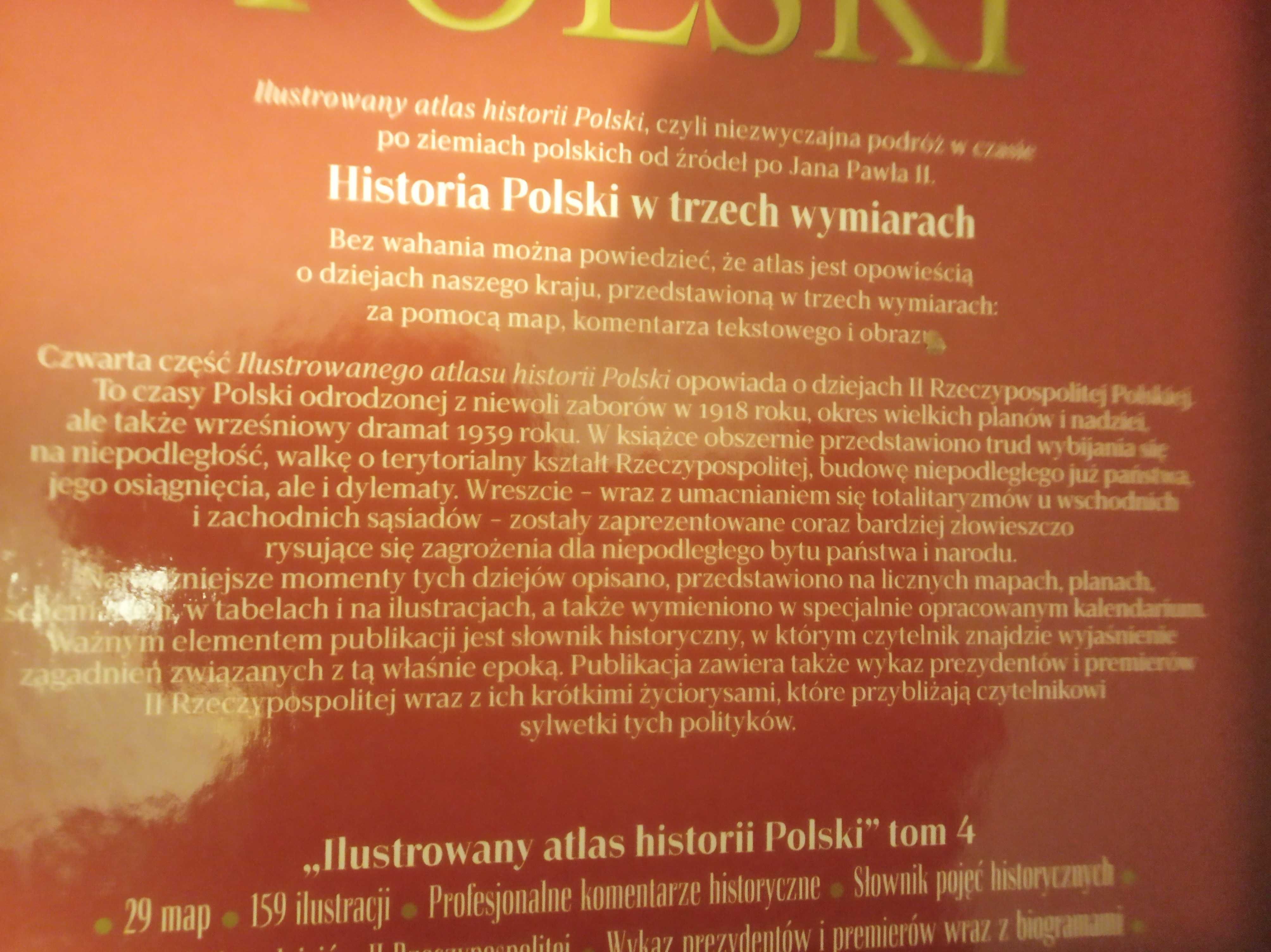 Ilustrowany Atlas historii Polski -komplet czterech części