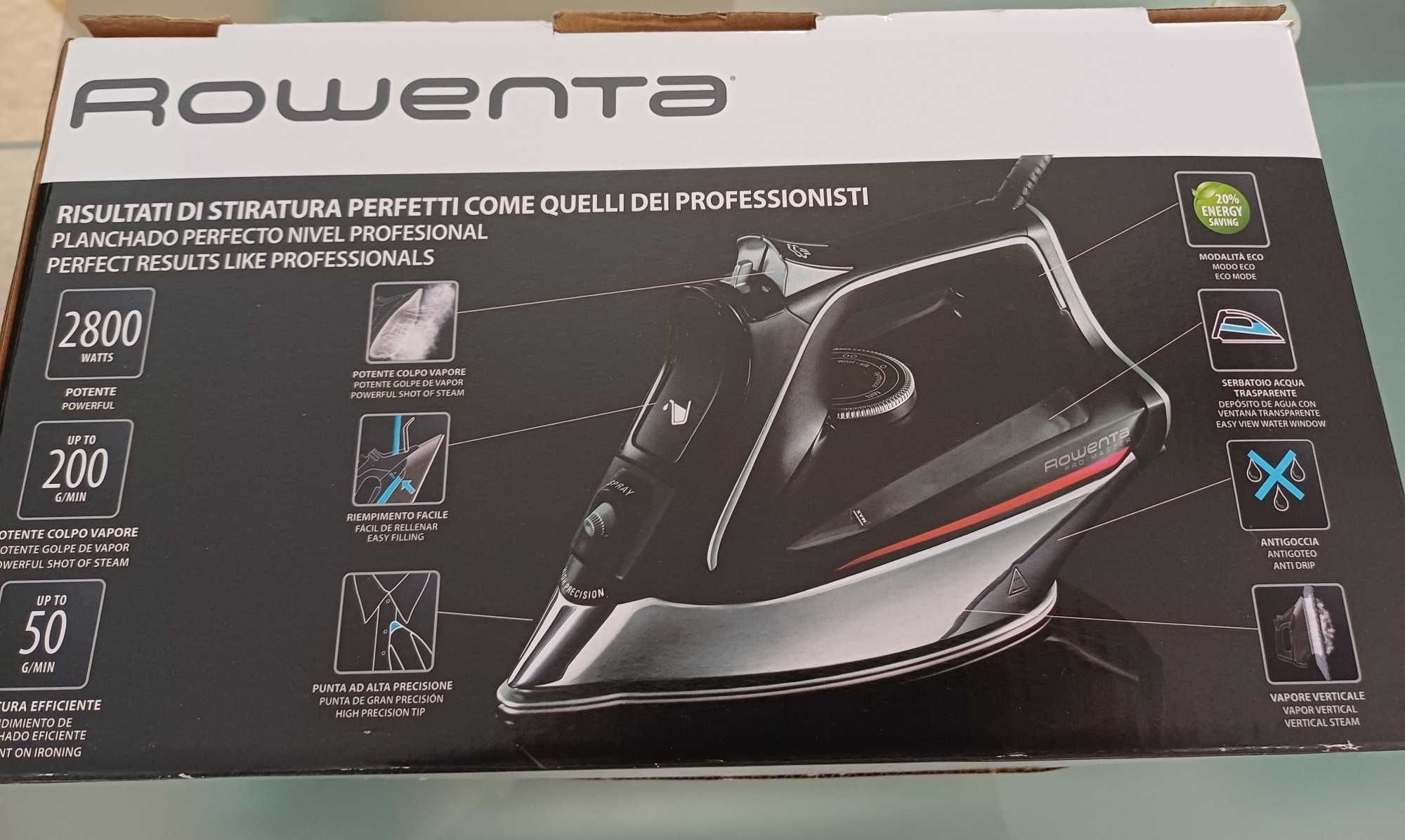 Ferro engomar 2800w Rowenta PRO MAS - NOVO em cx.fechada ref. DW8210D1