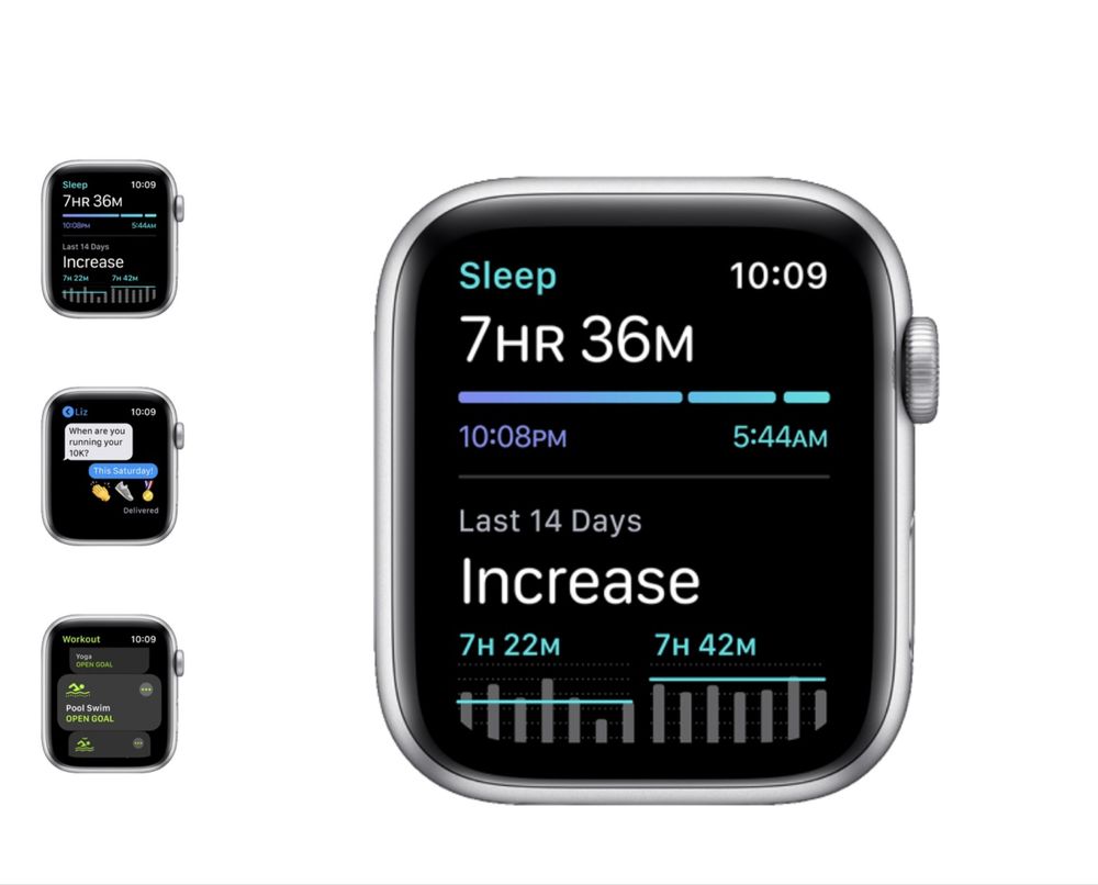 Apple Watch SE GPS 44mm Silver Aluminium