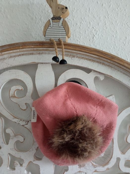 NEWBIE beret dla dziewczynki 44/46 4-9 miesięcy