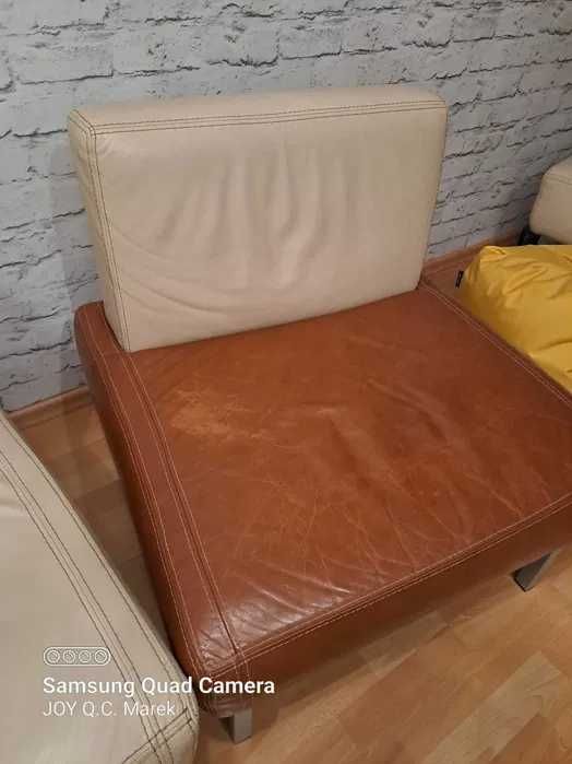 Fotele wypoczynkowe do salonu skórzane firmy Yano.