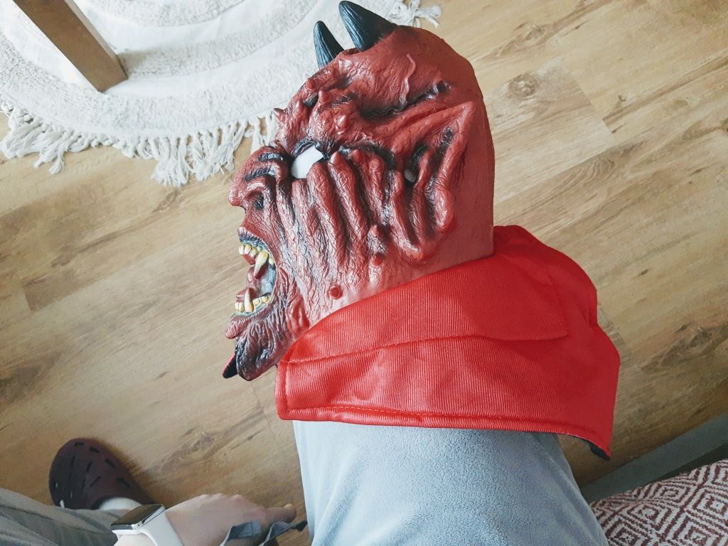 Maska przebranie kostium diabeł lucyfer szatan