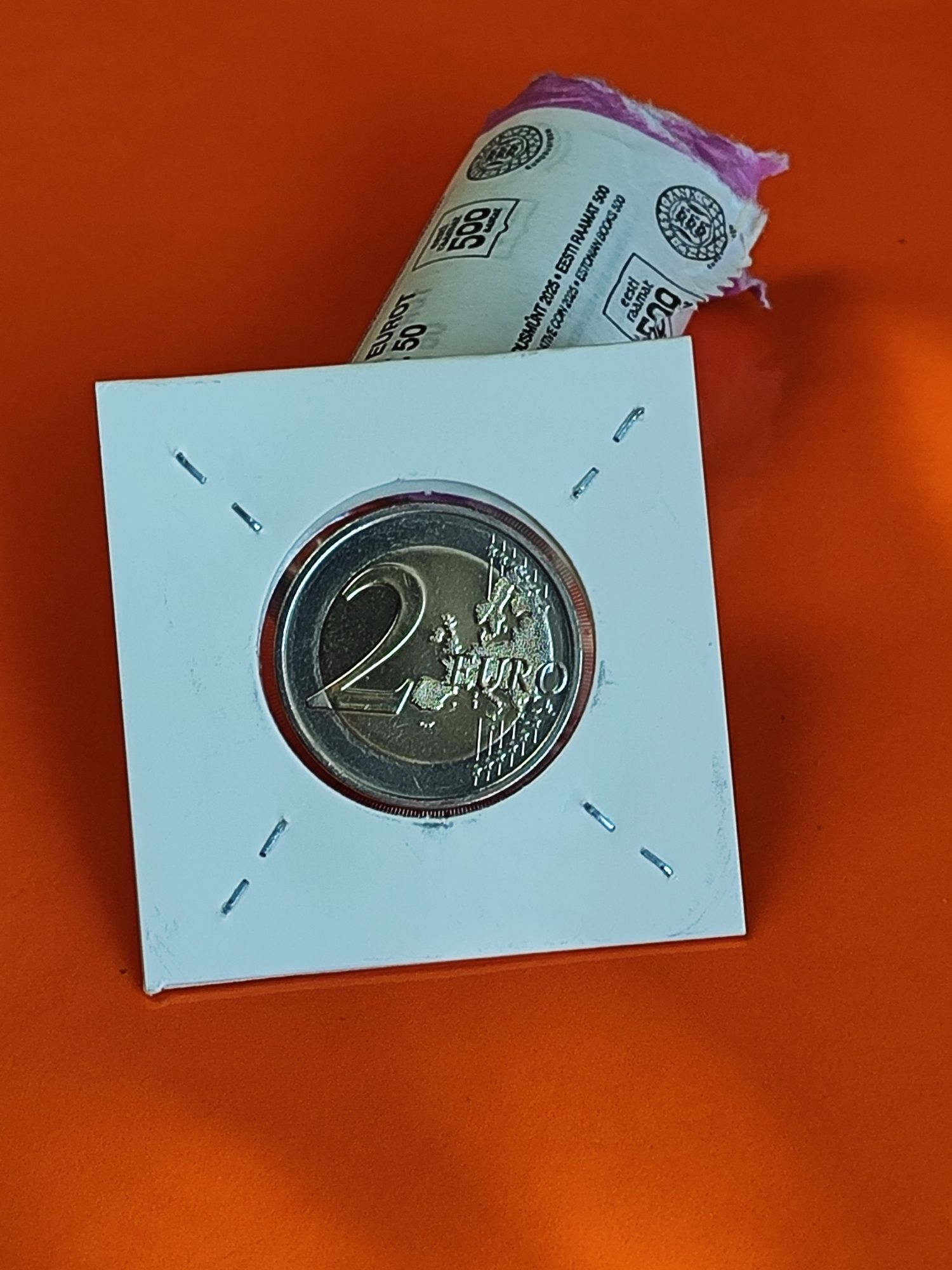 Moeda de 2€ UNC da Estónia - 2022 Sociedade de Literacia