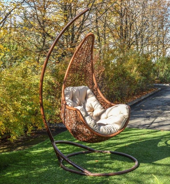 Подвесное кресло кокон Леди. Качеля в сад Гамак плетёный Kreslorotang