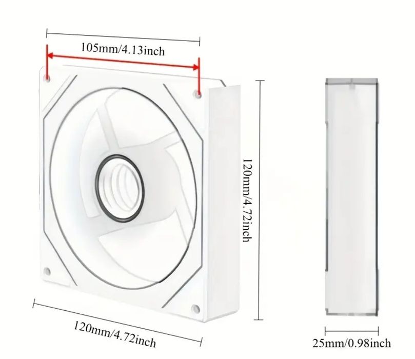 Настільний комп'ютерний кейс вентилятор