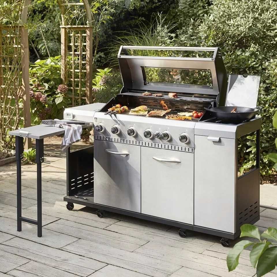 Grill gazowy LANDMANN Rexon 6.1 Cook 6+1 palników stal nierdzewna 24kw
