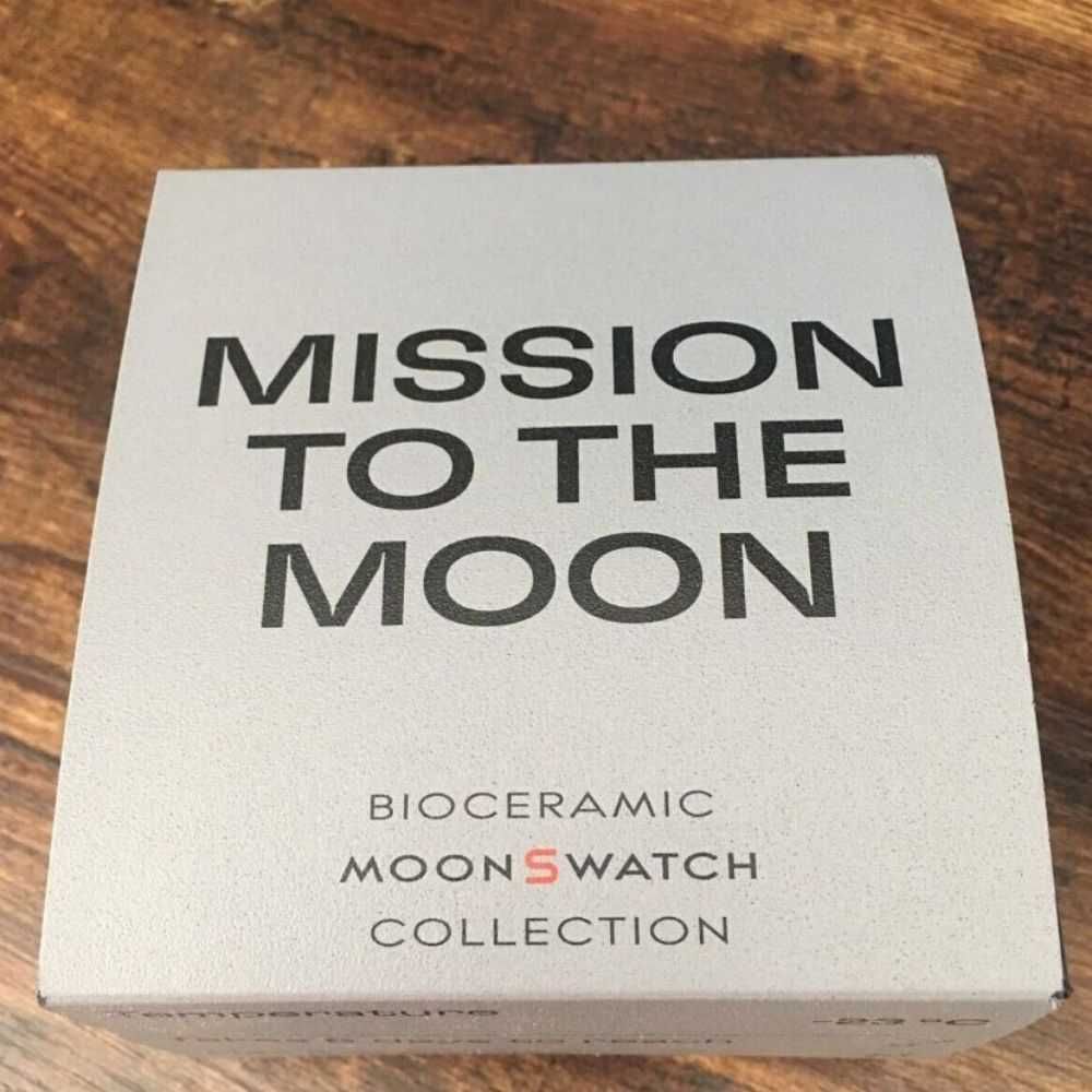 Omega x Swatch SO33M100 Moon - Black Friday -50% Rabatu